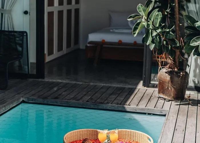 ヴィラ Private 1br Pool In Canggu, Closable Livingroom, 5mins Ride To Atlas Club *