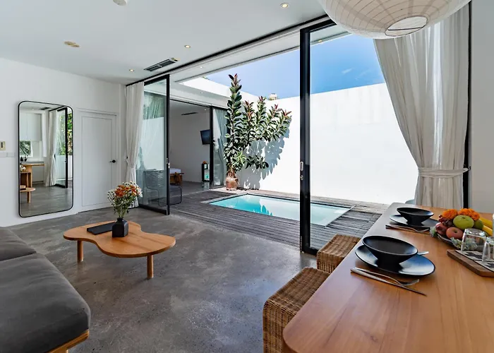 Private 1br Pool In Canggu, Closable Livingroom, 5mins Ride To Atlas Club ヴィラ チャングー