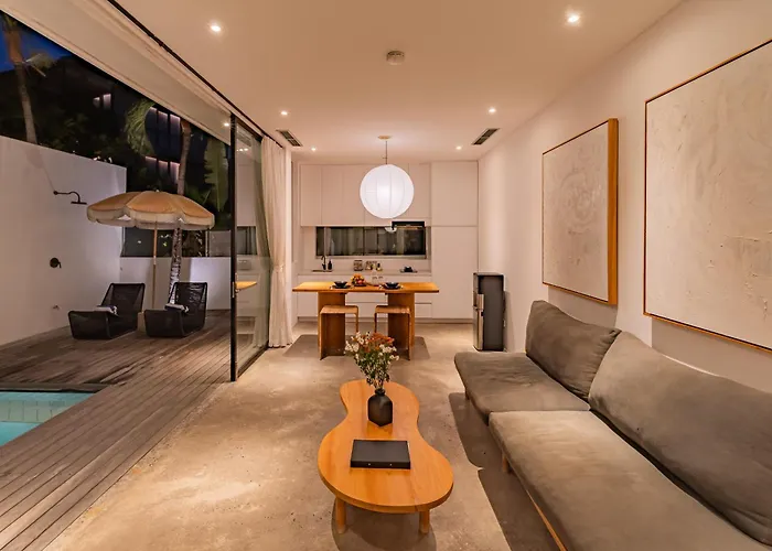 Private 1br Pool In Canggu, Closable Livingroom, 5mins Ride To Atlas Club *