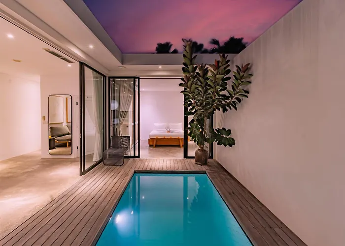 Private 1br Pool In Canggu, Closable Livingroom, 5mins Ride To Atlas Club ヴィラ *