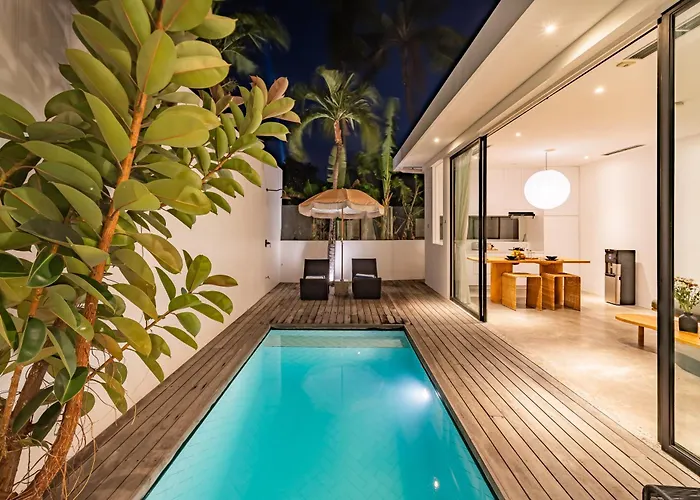Private 1br Pool In Canggu, Closable Livingroom, 5mins Ride To Atlas Club ヴィラ チャングー