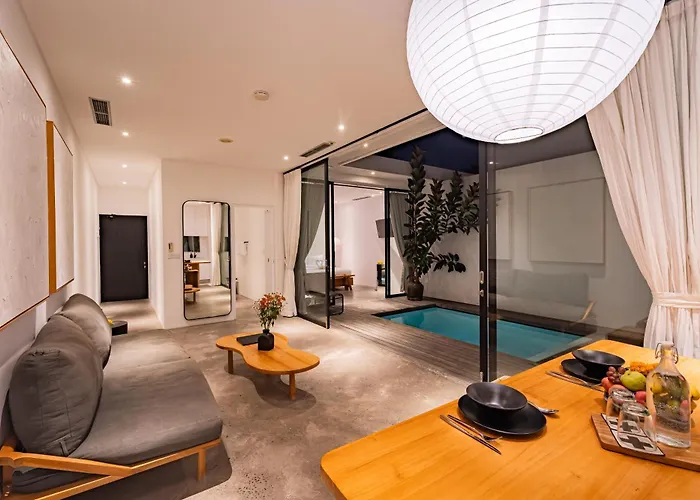 ヴィラ Private 1br Pool In Canggu, Closable Livingroom, 5mins Ride To Atlas Club *