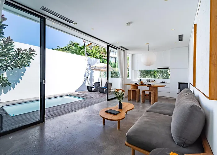 Private 1br Pool In Canggu, Closable Livingroom, 5mins Ride To Atlas Club ヴィラ *