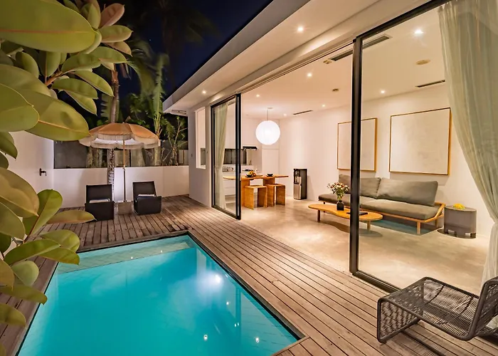 Private 1br Pool In Canggu, Closable Livingroom, 5mins Ride To Atlas Club ヴィラ チャングー