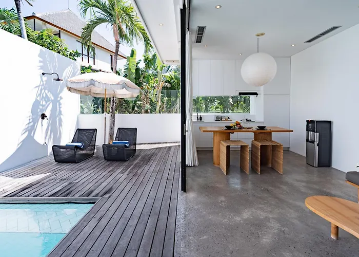 Private 1br Pool In Canggu, Closable Livingroom, 5mins Ride To Atlas Club